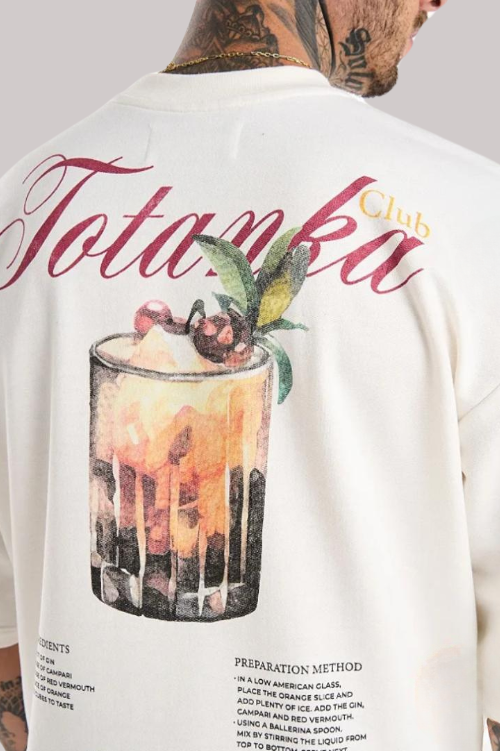CAMISETA TOTANKA OVERSIZED NEGRONI