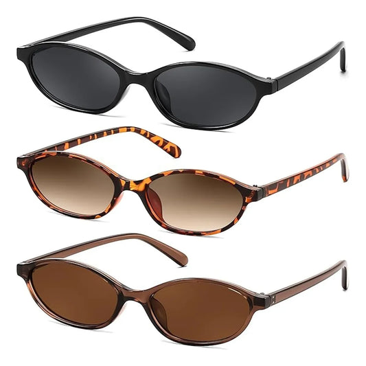 Óculos De Sol Estilo Olho De Gato Retrô Oval