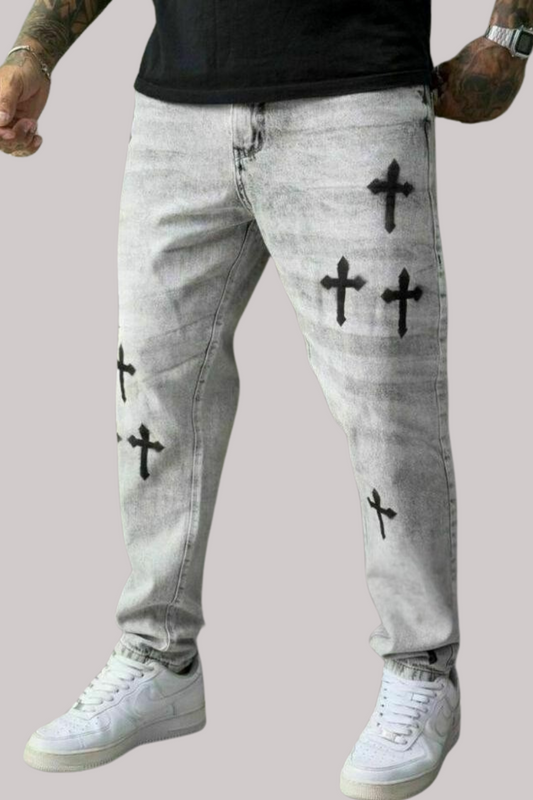 CALÇA JEANS JAY JONES DETALHE CRUZ