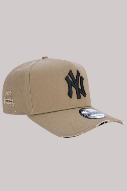 BONÉ NEW ERA 9FORTY A-FRAME ABA CURVA AJUSTÁVEL DESTROYED MLB NEW YORK YANKEES MBV24BON105
