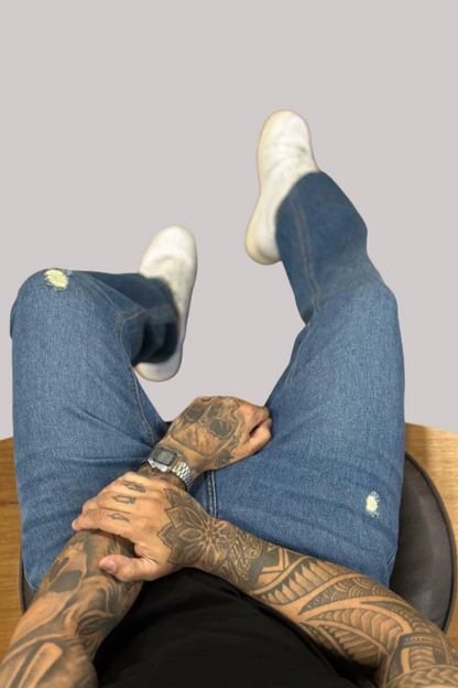 CALÇA JEANS LLEVA RETA TRADICIONAL DETALHE LLERT010