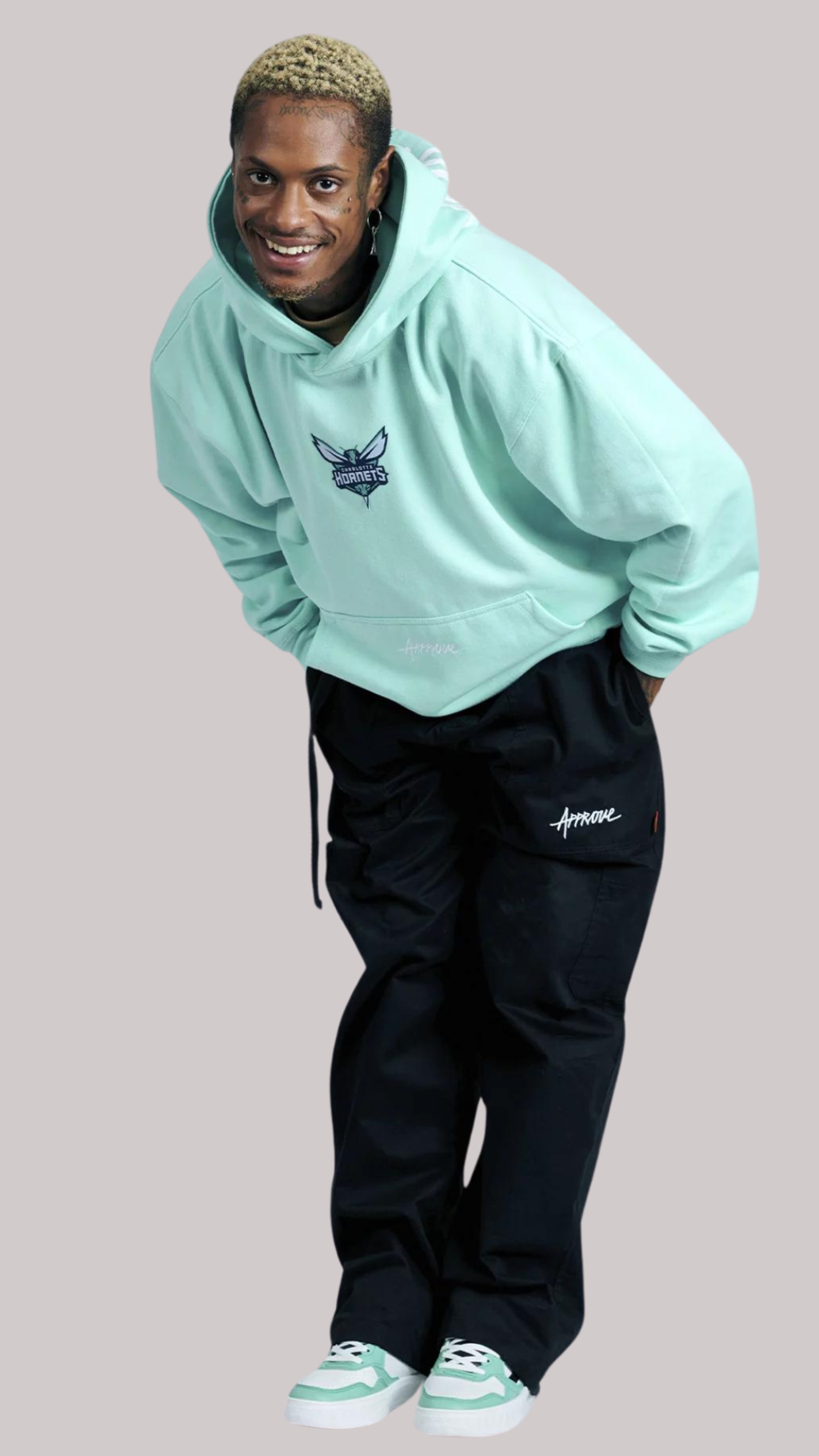 MOLETOM APPROVE X NBA OVERSIZED HORNETS