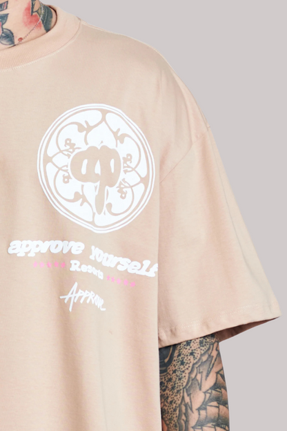 CAMISETA APPROVE HUGE RESORT BEGE