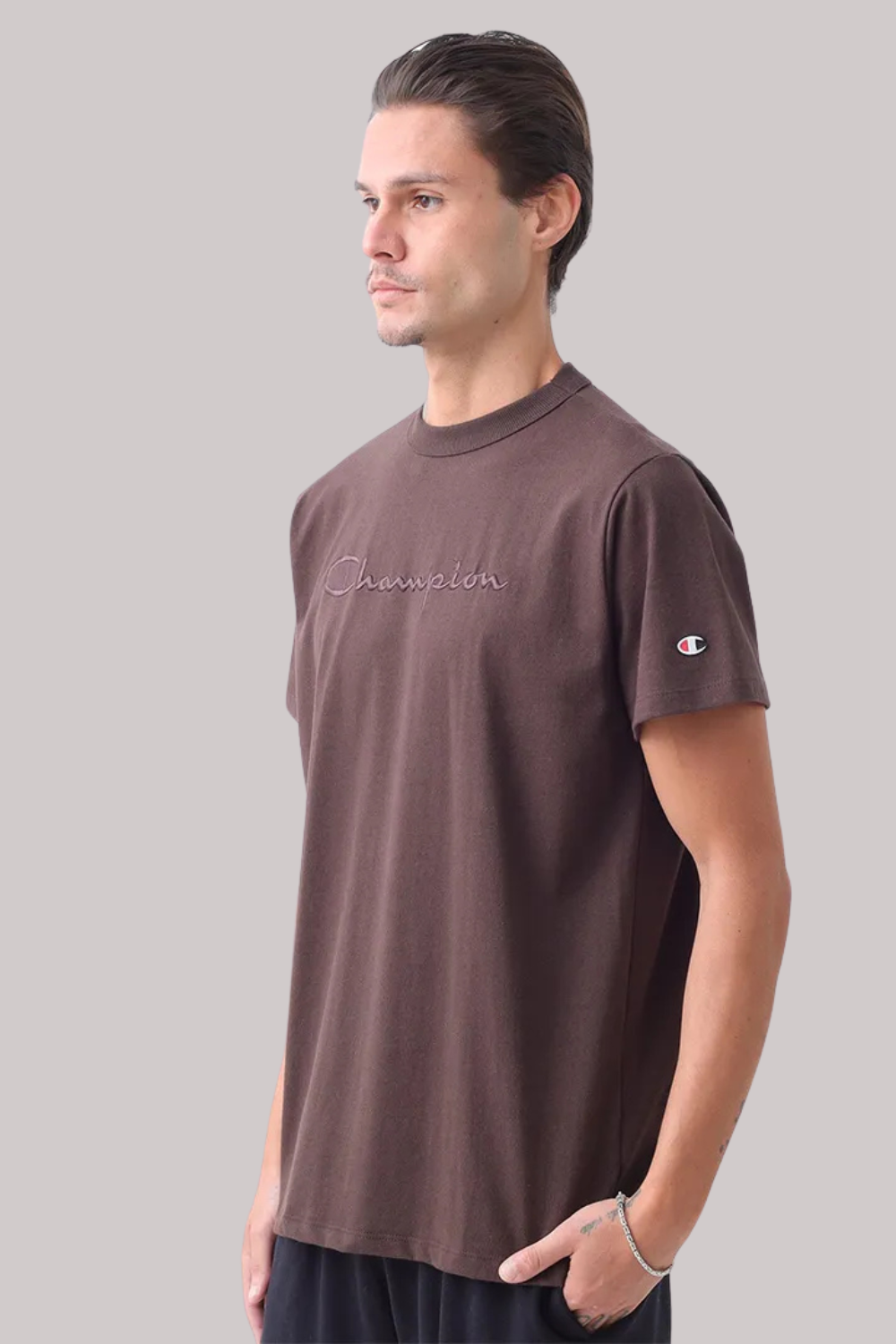 CAMISETA CHAMPION BORDADO EVA TECIDO MEIA MALHA GROSSO