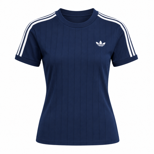 CAMISETA ADIDAS ORIGINALS FEM PINSTRIPE SLIM KS9992 NIGHT INDIGO