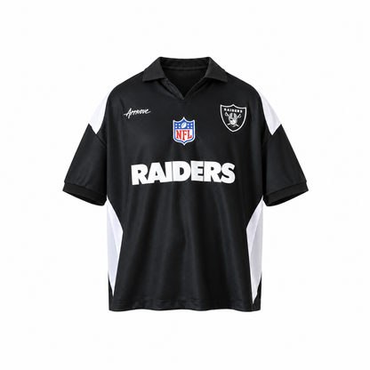 Camiseta Polo Approve x NFL II Raiders Preta