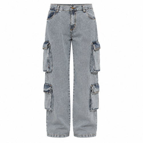 CALÇA CARGO CALMÔ X DENIM CO BOLSO EXPANDIDO VINTAGE CALMOCJ021