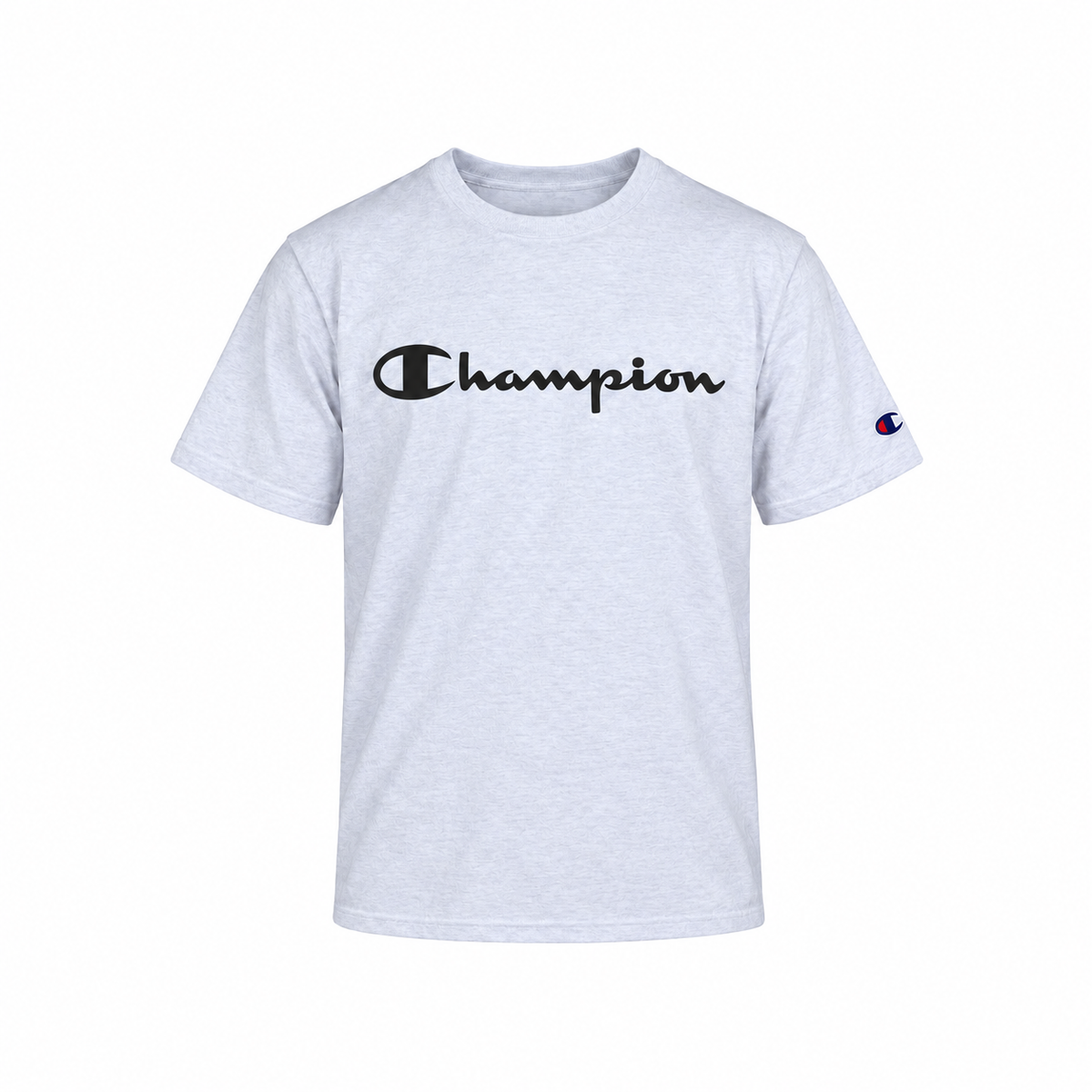 CAMISETA CHAMPION LEV MC SCRIPT ONE COLOR