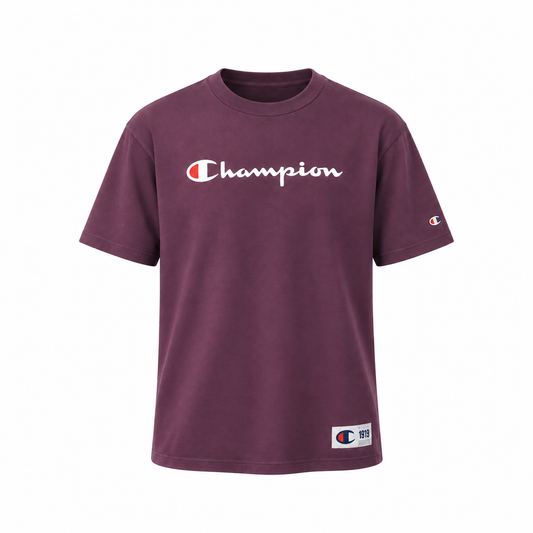 CAMISETA CHAMPION PES MC LOGO EMBROIDERY SCRIPT Y08069B-RX