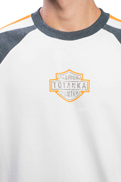 CAMISETA TOTANKA OVER TRAVERSE OV801166 OFF WHITE/CINZA