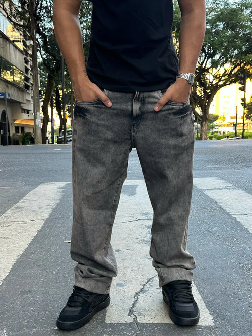 Calça Cinza Marmorizada