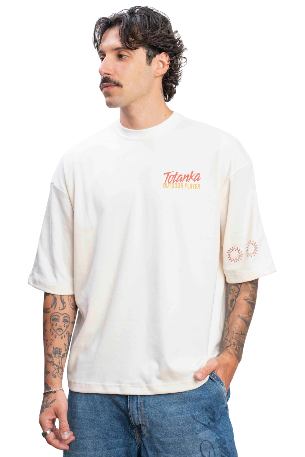 CAMISETA TOTANKA OVER SUN BRIGHT OV801159 OFF WHITE