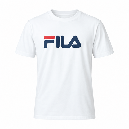 CAMISETA FILA REGULAR LETTER PREMIUM IV F11L01715.100 BRANCO