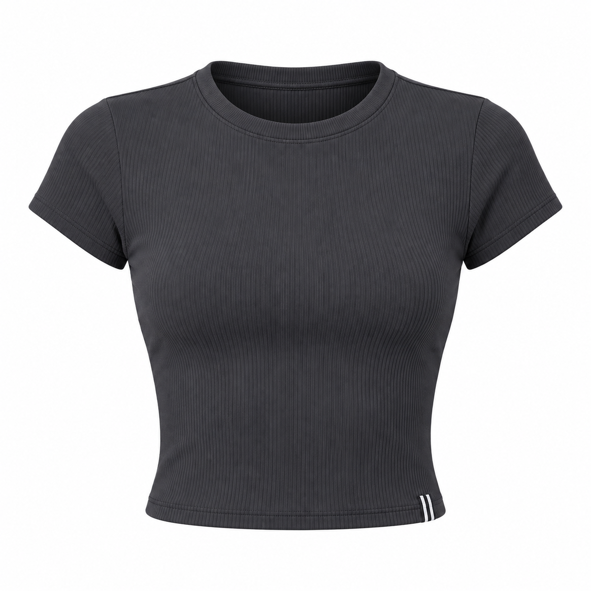 CAMISETA FEM FILA CROPPED LIFE RIBBED III F12SP00138 PRETO