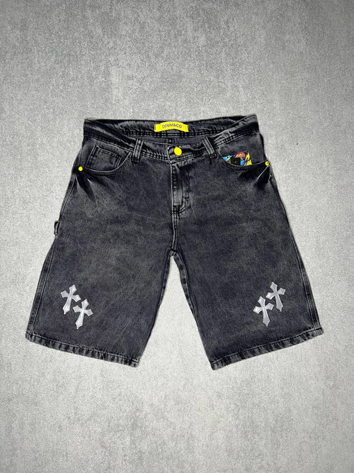 Bermuda Denim & Co Preta Estonada