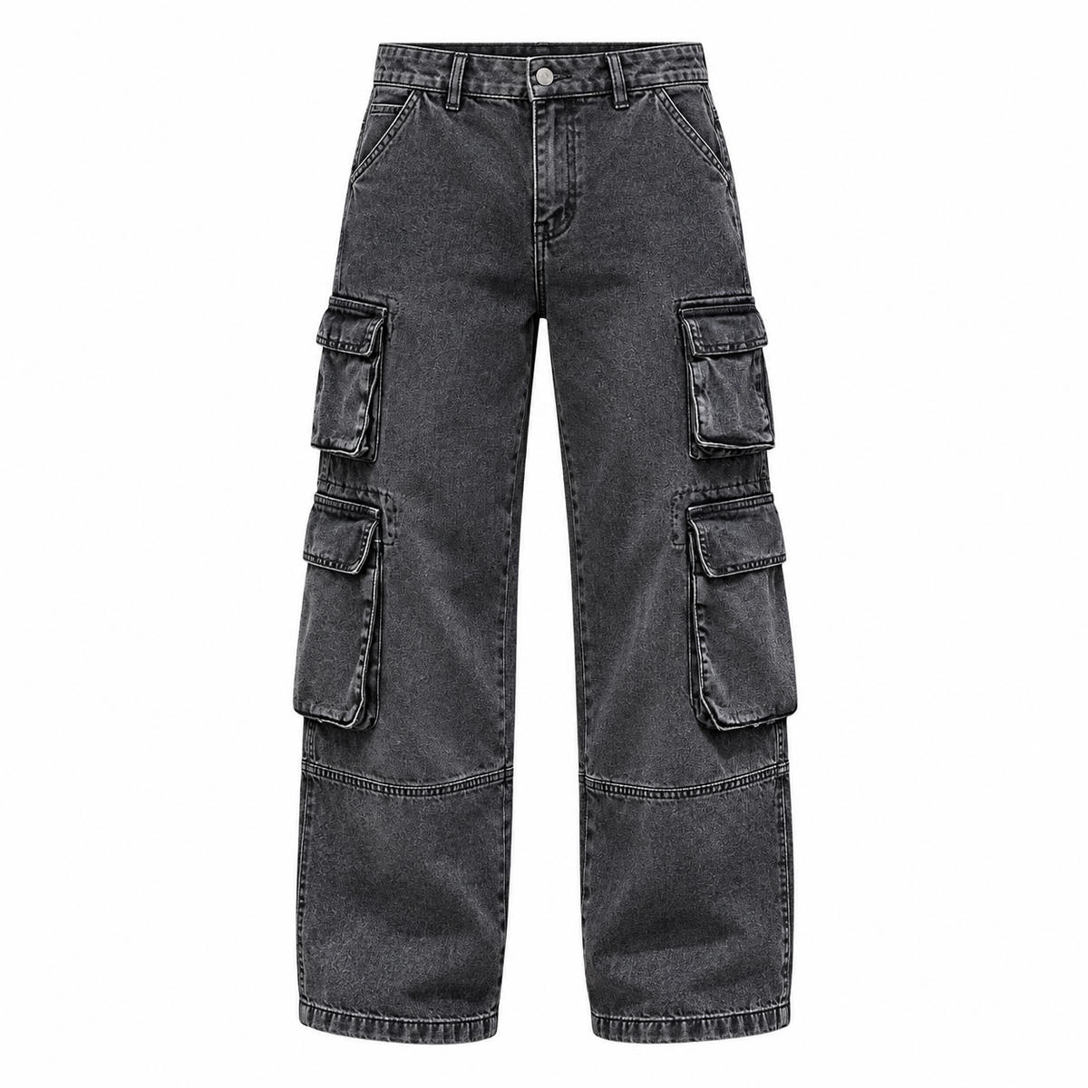 CALÇA OVERSIZED GRAFITE COM BOLSO JAY8691
