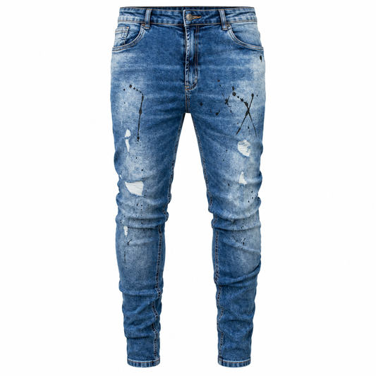 CALÇA LLEVA JEANS SUPER SKINNY C/ RASGO RESPINGO LL9006