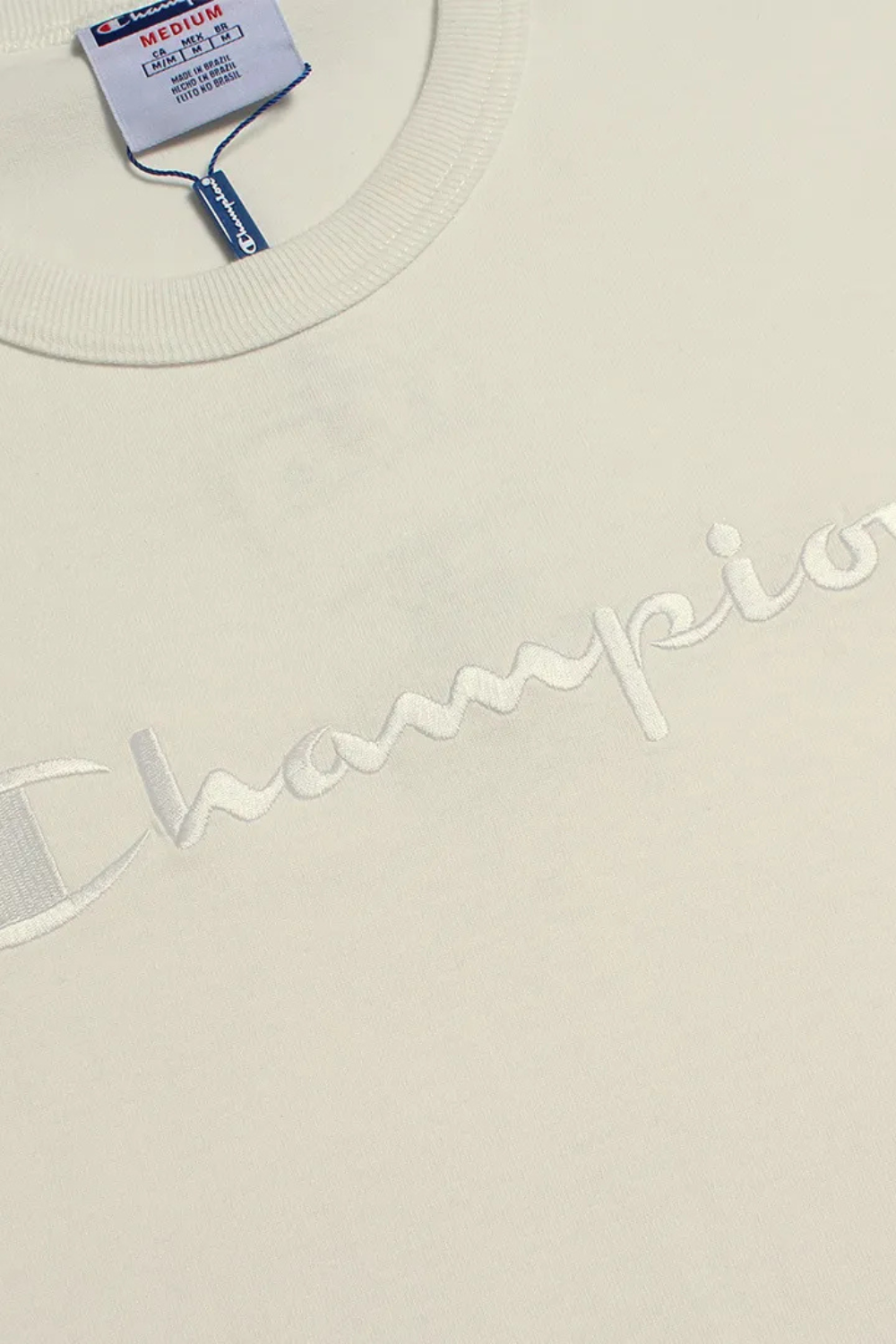 CAMISETA CHAMPION BORDADO EVA TECIDO MEIA MALHA GROSSO