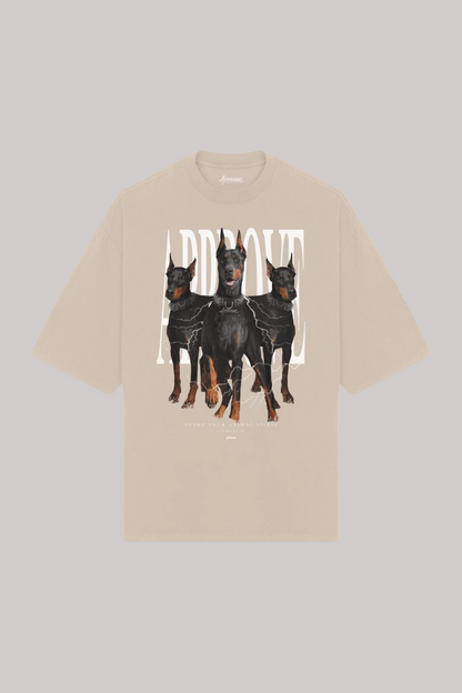 CAMISETA OVERSIZED APPROVE ANIMALS DOBERMANN