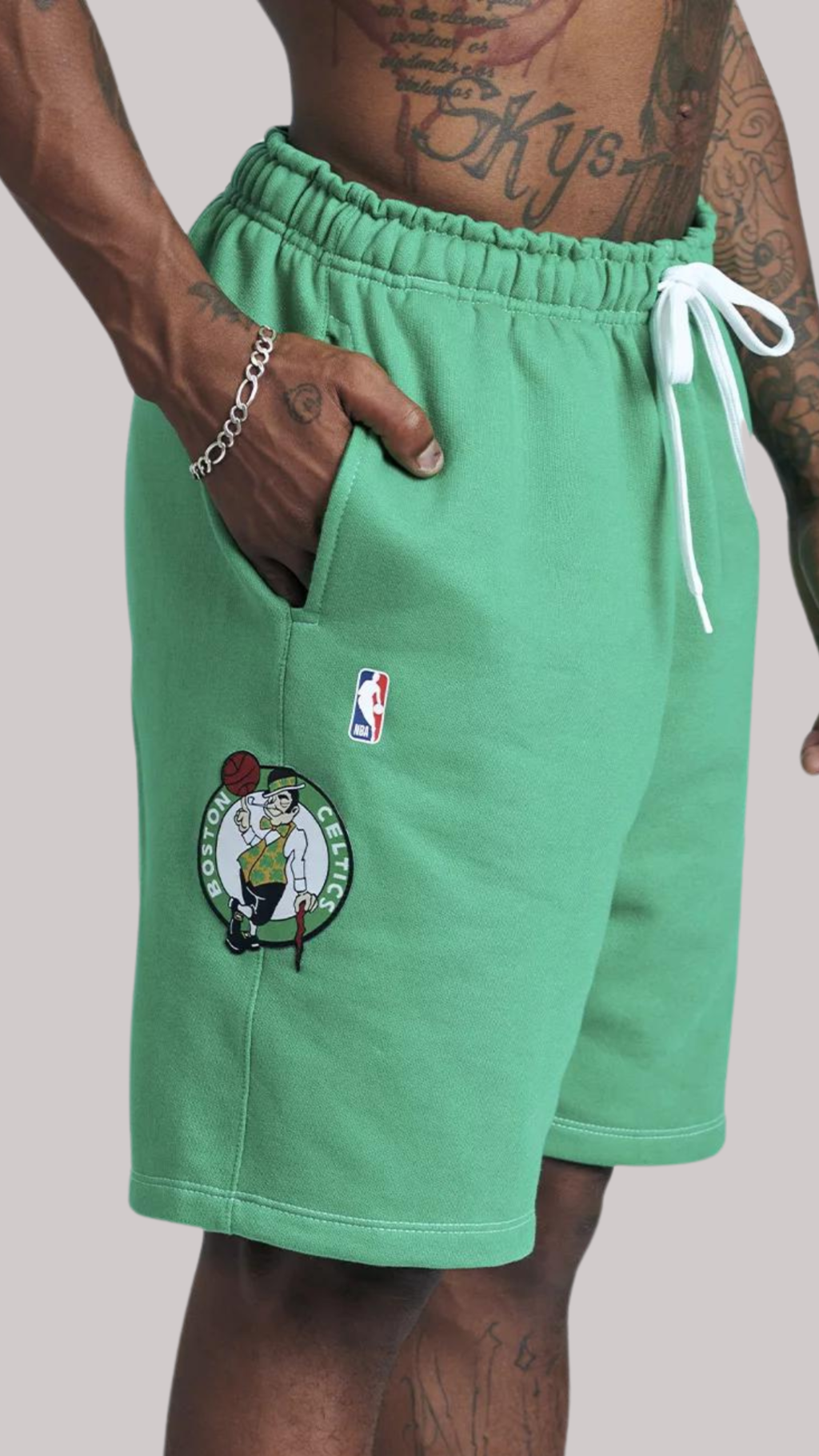SHORTS MOLETOM APPROVE X NBA OVERSIZED CELTICS