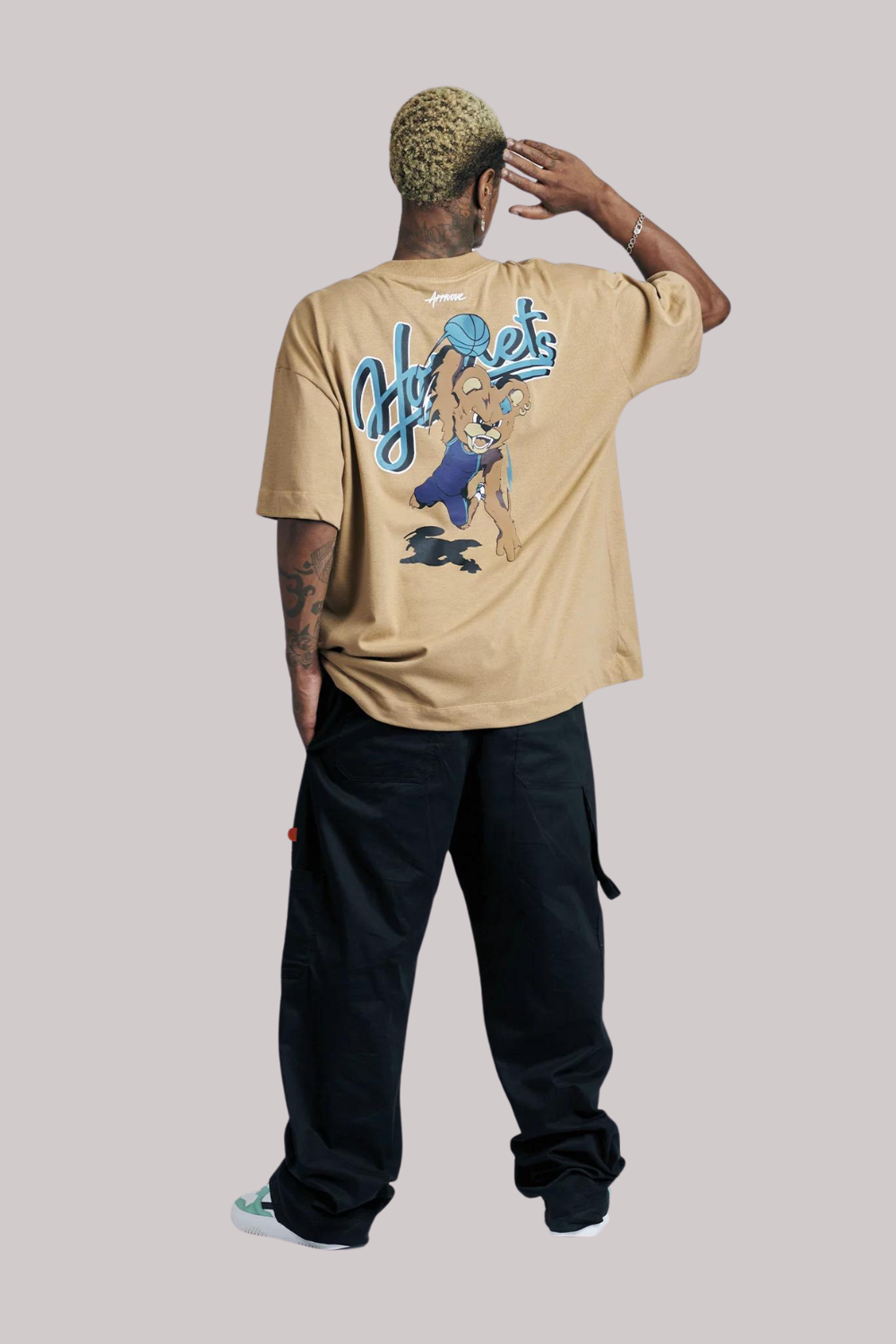 CAMISETA APPROVE X NBA HUGE BEAR HORNETS