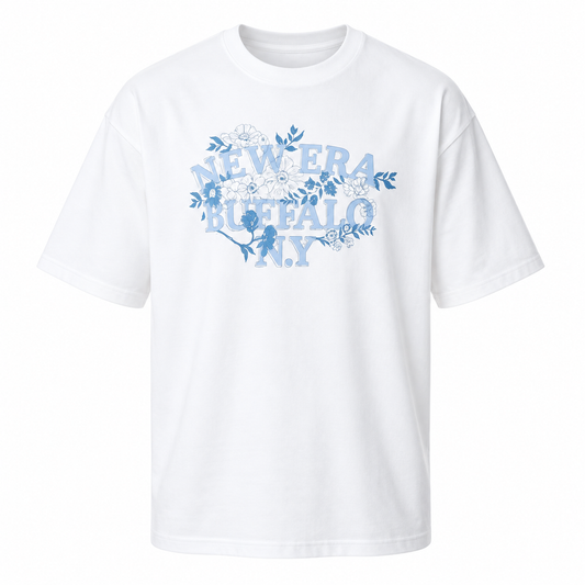 CAMISETA NEW ERA OVERSIZED FLORAL 60758731 OFF WHITE