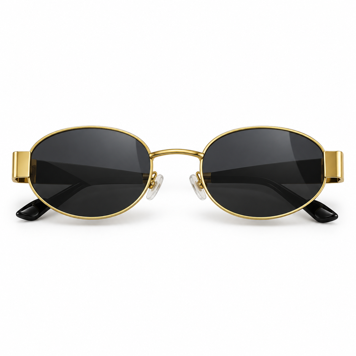 Óculos armação Oval em Metal Estilo Rétro Bohemio