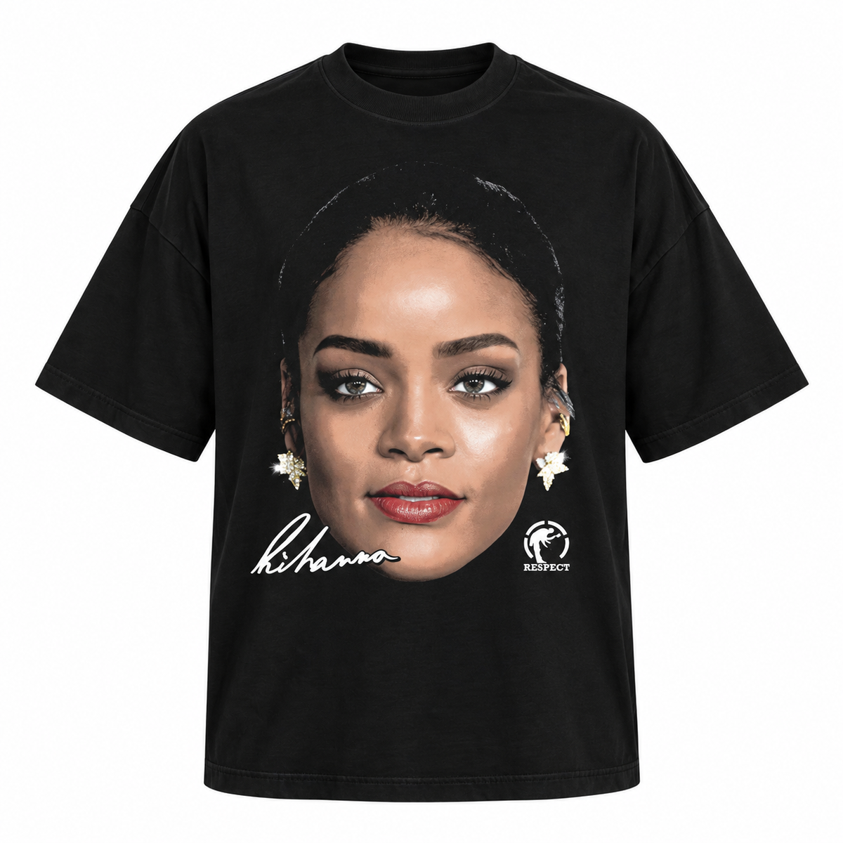 CAMISETA RESPECT OVERSIZED FACE RIHANNA TS-RIHANNA-PT