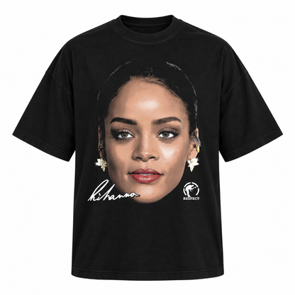 CAMISETA RESPECT OVERSIZED FACE RIHANNA TS-RIHANNA-PT