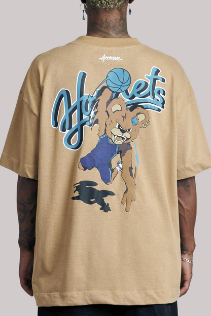 CAMISETA APPROVE X NBA HUGE BEAR HORNETS