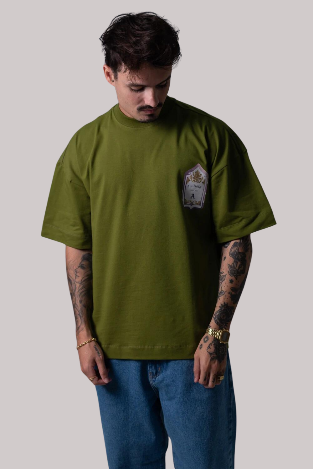 CAMISETA ALLTRIBE OVERSIZED OLIVE ATB MANIA