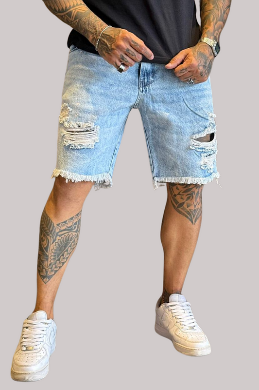 BERMUDA JAY JONES RESPINGO RASGADO JAY7800 JEANS CLARO
